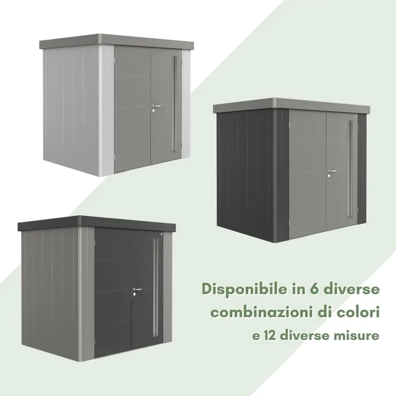 Neo Bicolore Porta Doppia - Casetta in lamiera