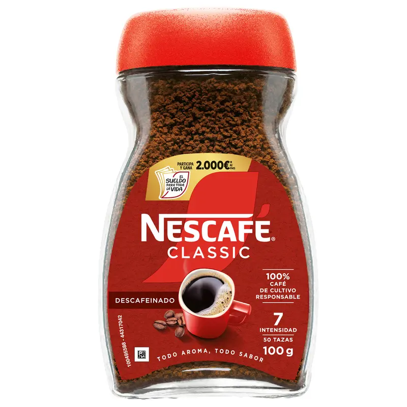 NESCAFE DESCAFEINADO 100GR.