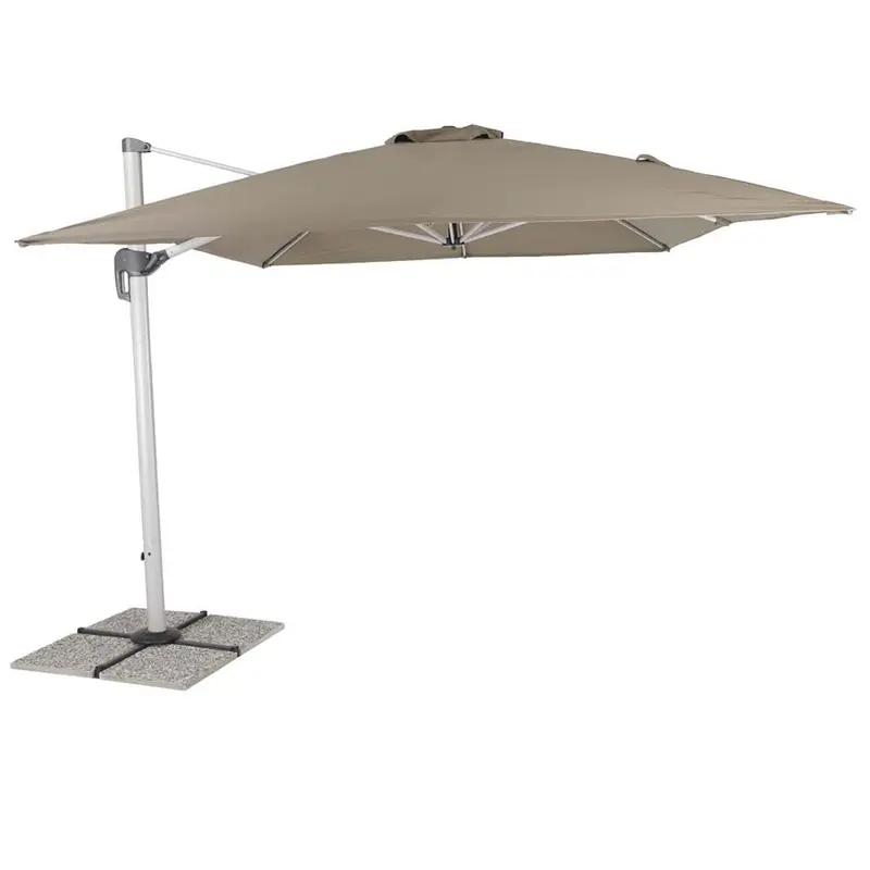 New Étoile - Ombrellone da giardino a braccio laterale taupe