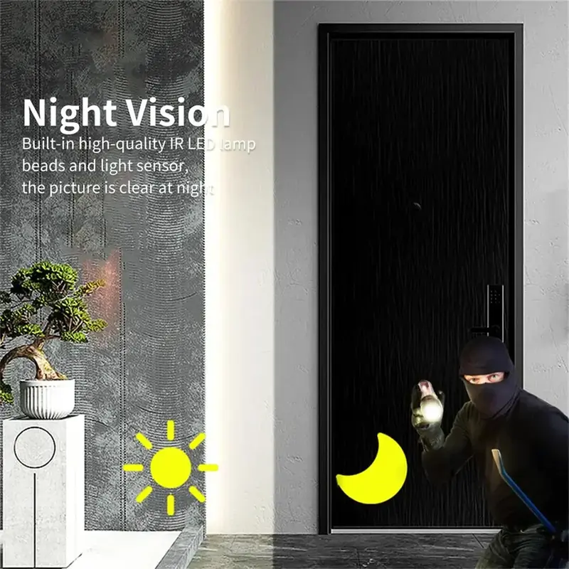 NNEOBA M8 Wireless Video Doorbell Camera (1080p HD)