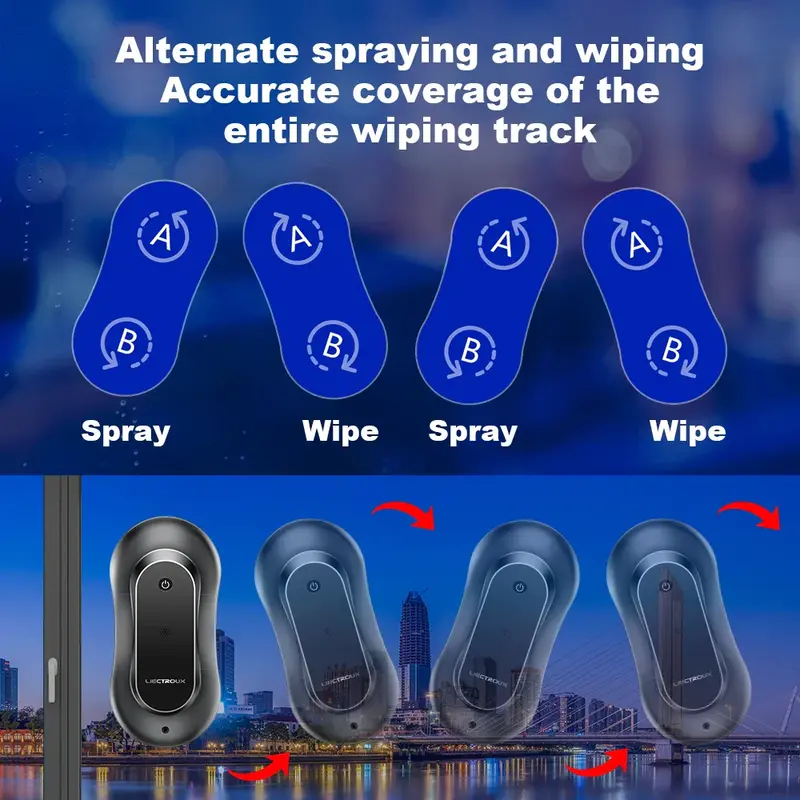 NNEOBA Smart Window Cleaning Robot – Black