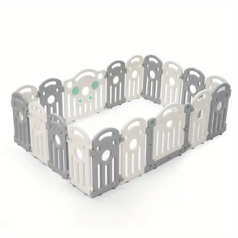 NNETM Kids Playpen 18-Panel Baby Safety Gate Fence