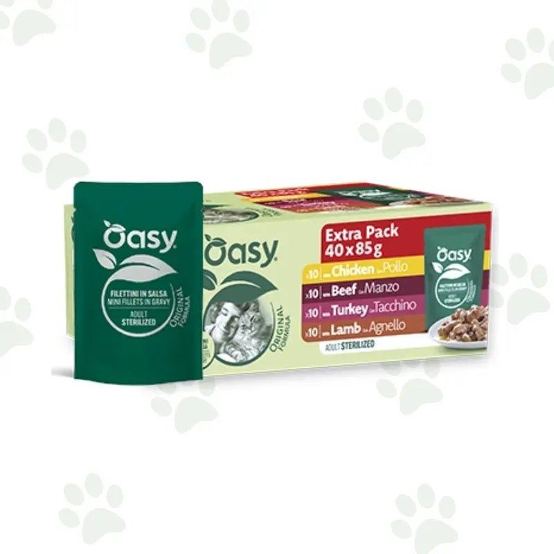 Oasy - Filettini in salsa mix carne multipack 40x85g