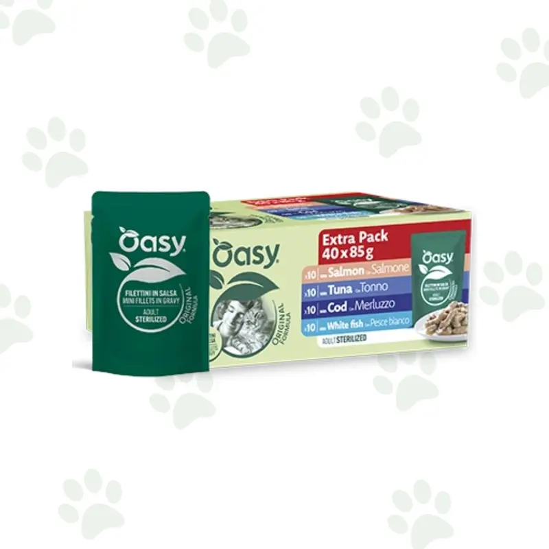 Oasy - Filettini in salsa mix pesce multipack 40x85g