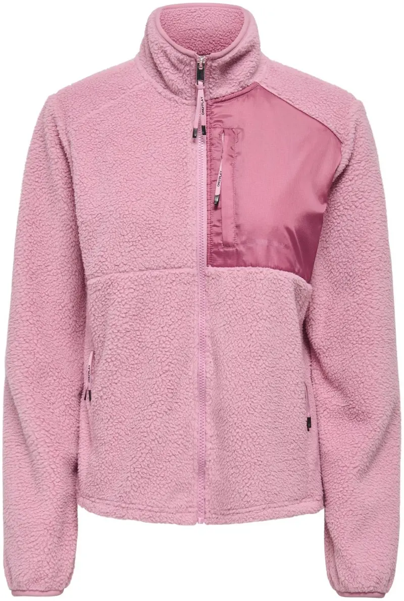 Only play - onproad hn fz ls fleece jck meisjes sporttrui