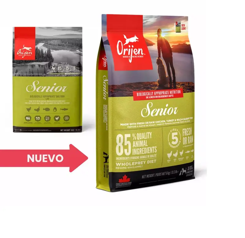 🐶 ORIJEN Senior | Pienso natural para perros mayores de todas las razas 🐾