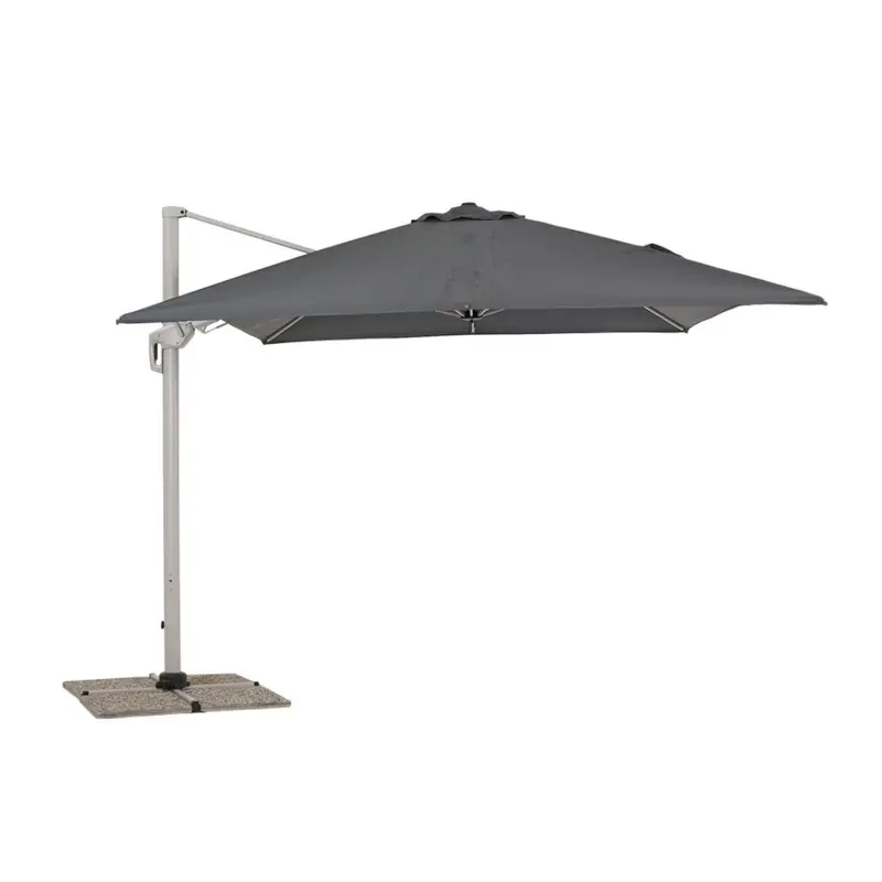 Ostuni Ombrellone a Braccio Laterale 3x4 m Colore Grigio