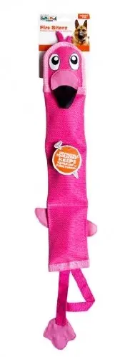 🦩🔥 OUTWARD HOUND Fire Biterz Flamingo Rosa | Juguete Reforzado Sin Relleno para Perros