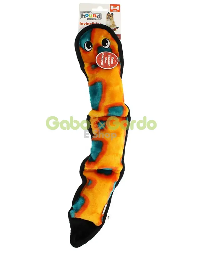 🐍 OUTWARD HOUND Invincibles Serpiente | Peluche Reforzado Sin Relleno para Perros
