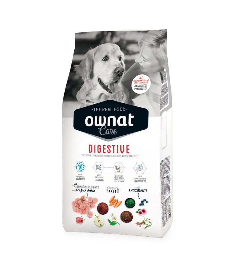 🐾 OWNAT Care Digestive – Pienso natural para perros con digestión sensible