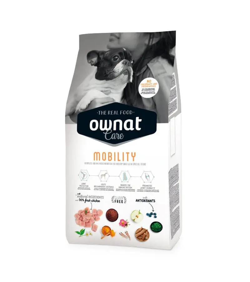 🐶OWNAT Care Mobility – Pienso natural para perros con problemas articulares | Protección y movilidad desde dentro