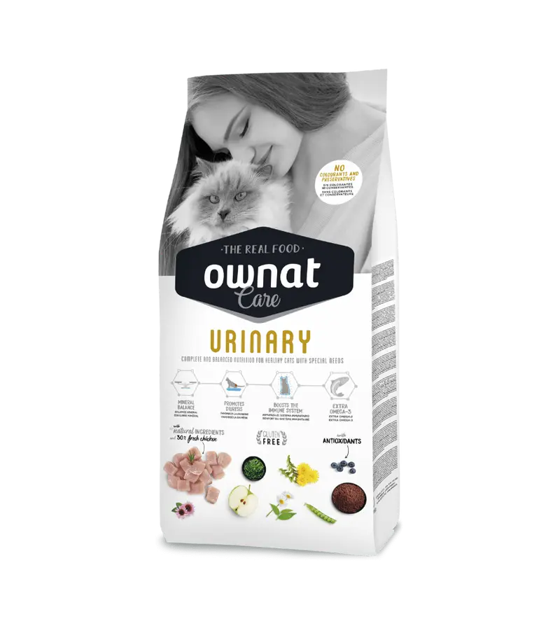 🐱 OWNAT Care Urinary | Pienso Natural para Gatos con Problemas Urinarios