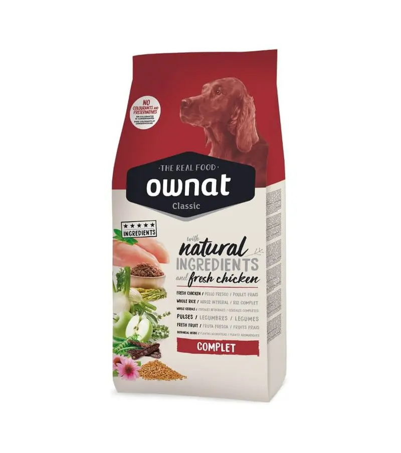 🐶 OWNAT Classic Complet Dog – Pienso natural con pollo fresco para perros adultos