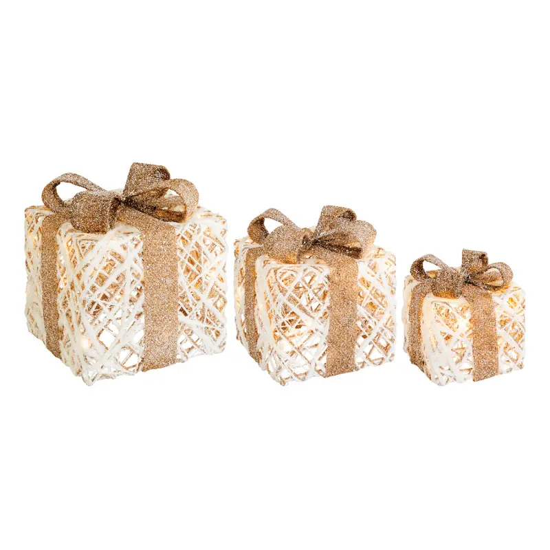 Pacco Regalo in Corda - Decorazione luminosa