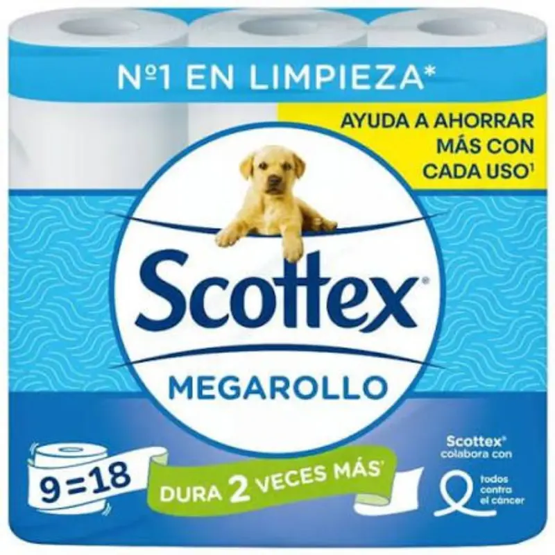 PAPEL HIGIENICO SCOTTEX MEGA 9 ROLLO