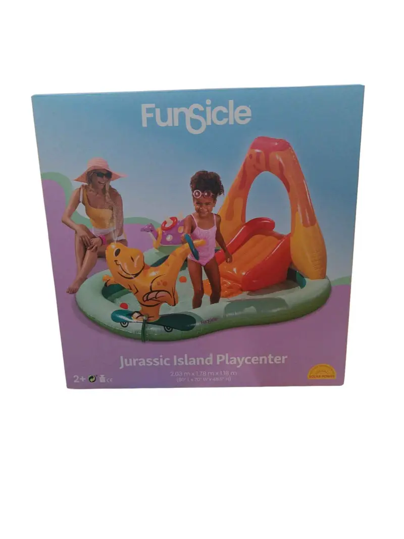Parque de Agua Hinchable Infantil "Jurassic Island Playcenter" - 2x1.78x1.18m