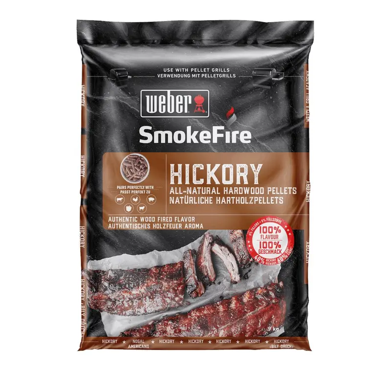 Pellet 100% Legno di Hickory - Weber Smokefire - 190102