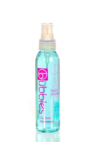 Perfume para Mascotas BUBBLES Talco Splash 125 ml | Fragancia Elegante y Duradera