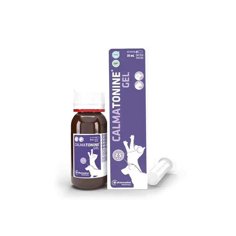 Pharmadiet Calmatonine Gel para Perros y Gatos 20 ml | Complemento para el Bienestar y la Calma