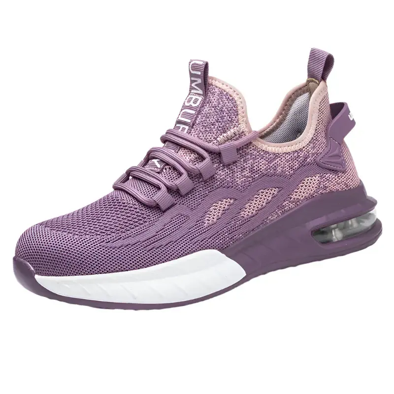 Pink Safety Toe Work Shoes