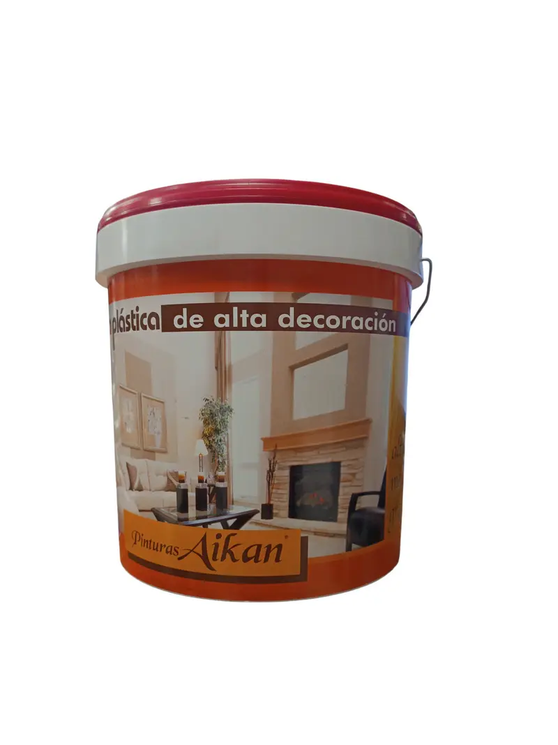 Pintura Plastica de Alta Decoración Aikan Rojo Mate - 15L