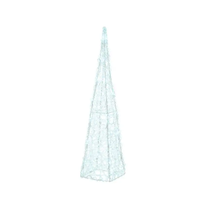 Piramide trasparente luminosa - Decorazione natalizia da esterno