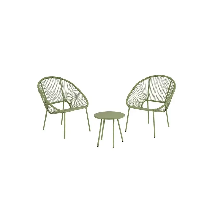 Pitty - Set da balcone 2 poltrone verde