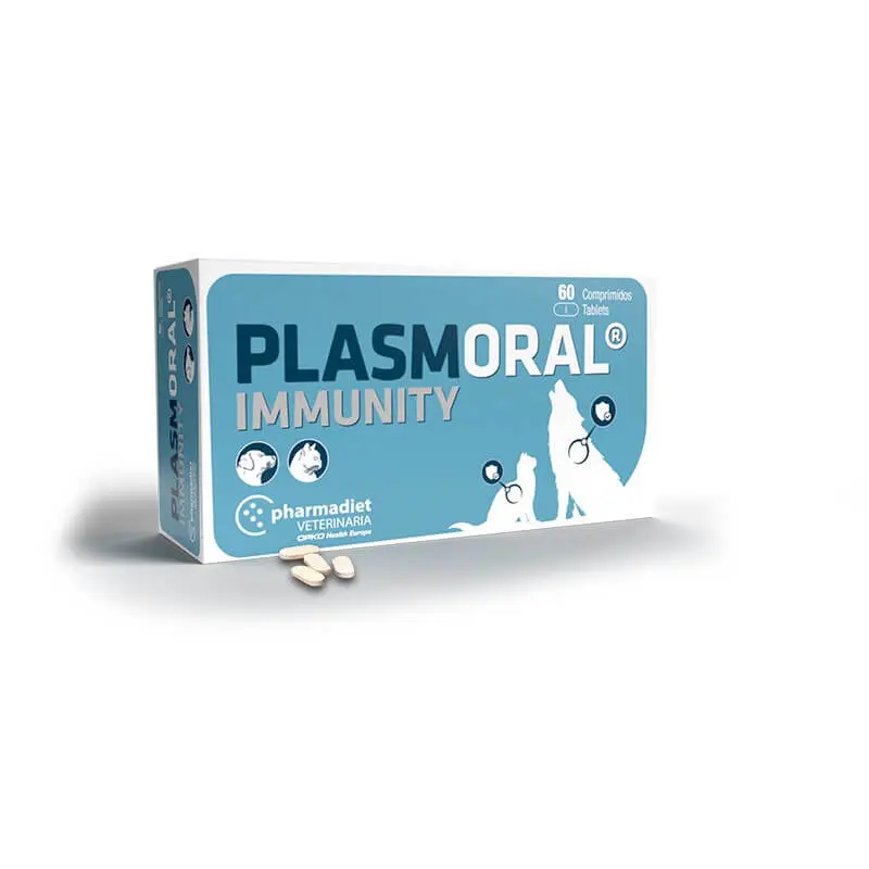 🐶🐱 PLASMORAL IMMUNITY | Refuerzo Inmunológico Perros y Gatos (60 comprimidos)