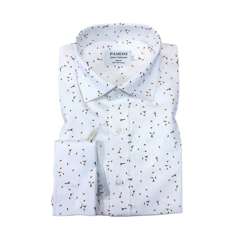 Pollen Motif Cotton Casual Shirt