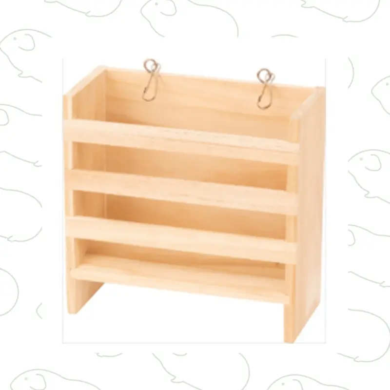 Porta fieno in legno - Mangiatoia per conigli