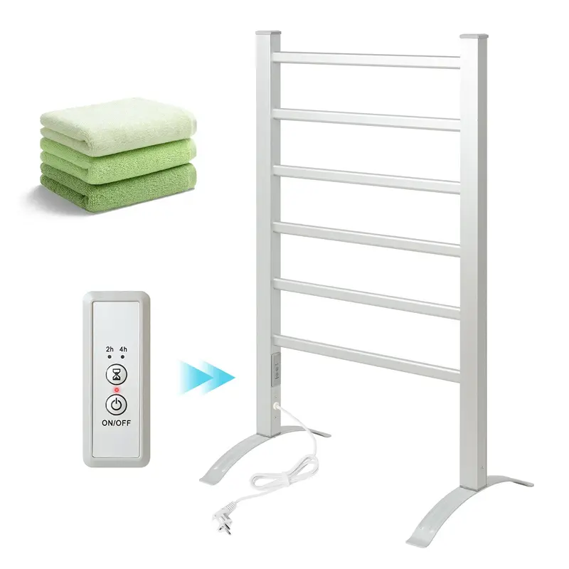 Porte-serviettes électrique 2 en 1 (6 barres)