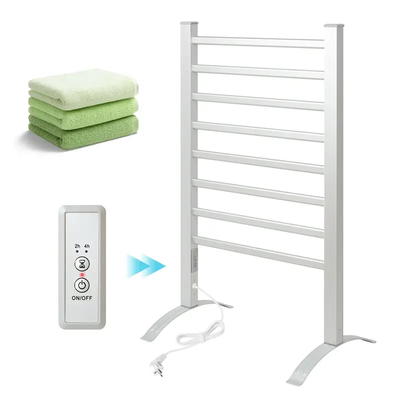 Porte-serviettes électrique 2 en 1 (8 barres)