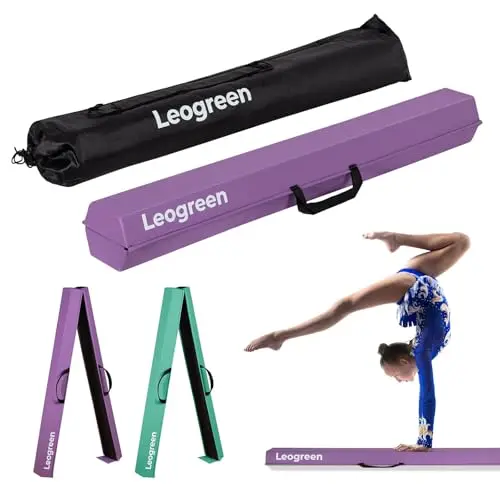 Poutre De Gymnastique Pliable 240cm, Violet