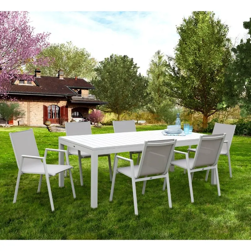Pratic - Set da pranzo da giardino da 8 a 12 posti