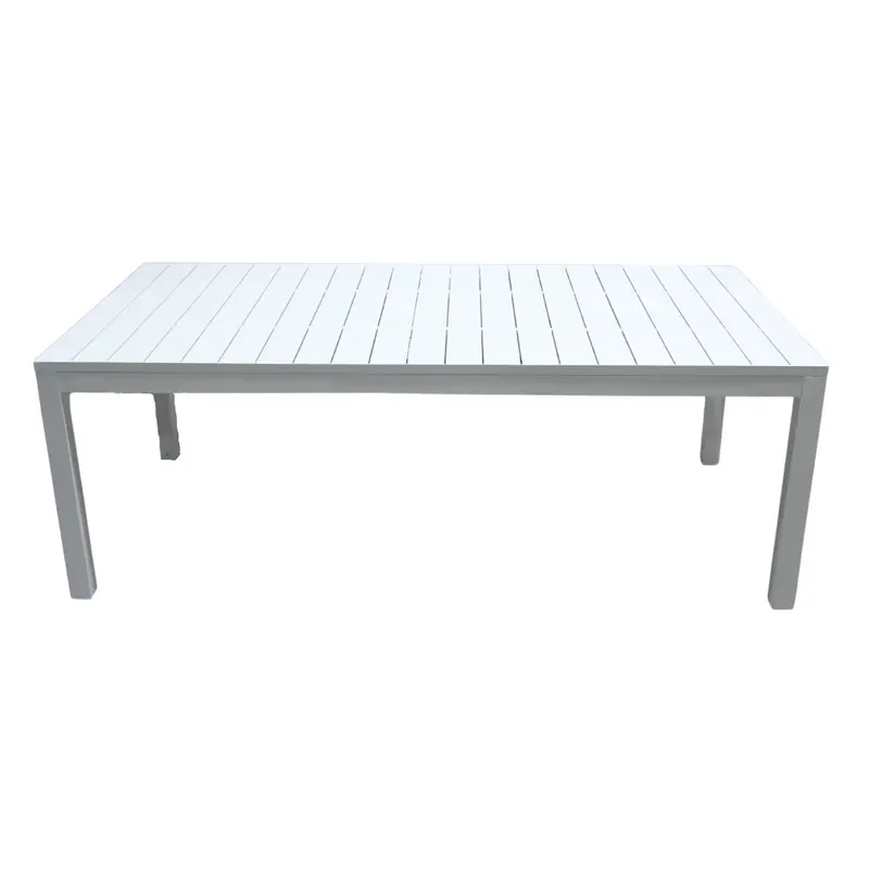 Pratic - Set pranzo da giardino 8/12 posti Alluminio Bianco