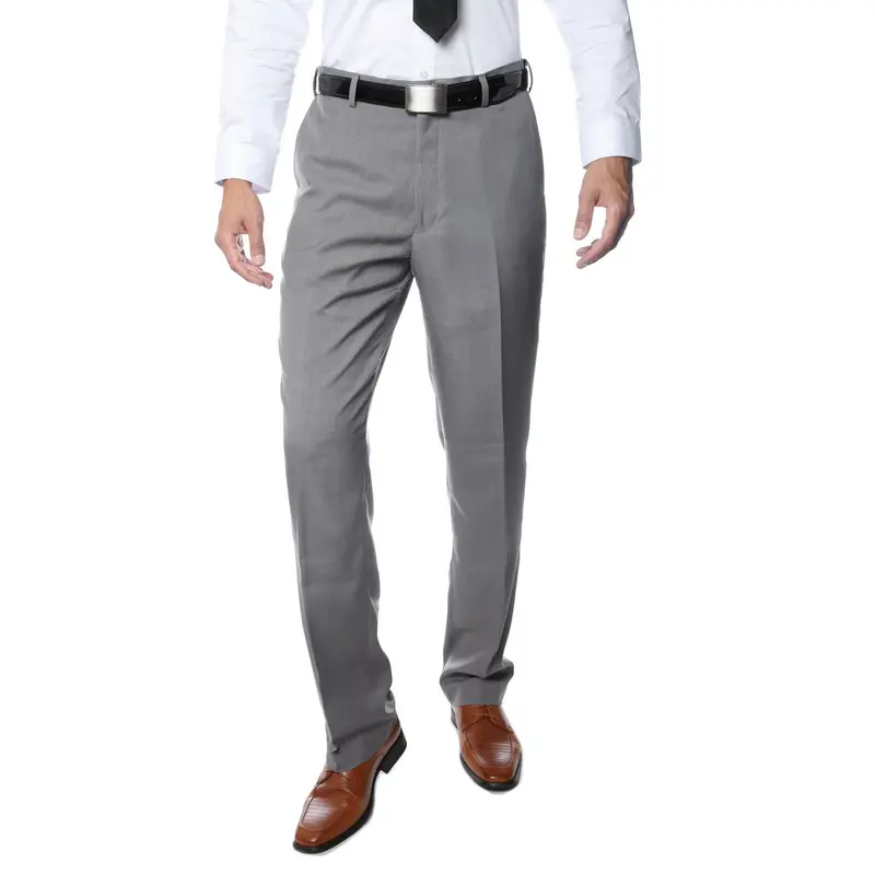 Premium Mens Grey Regular Fit Pants