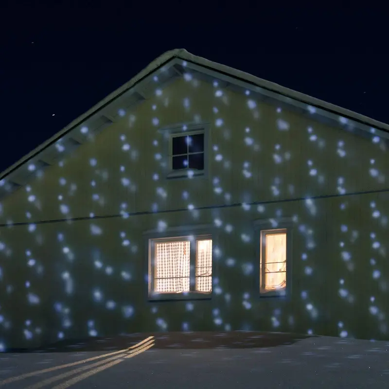 Proiettore di Natale Laser a Led Effetto Nevicata