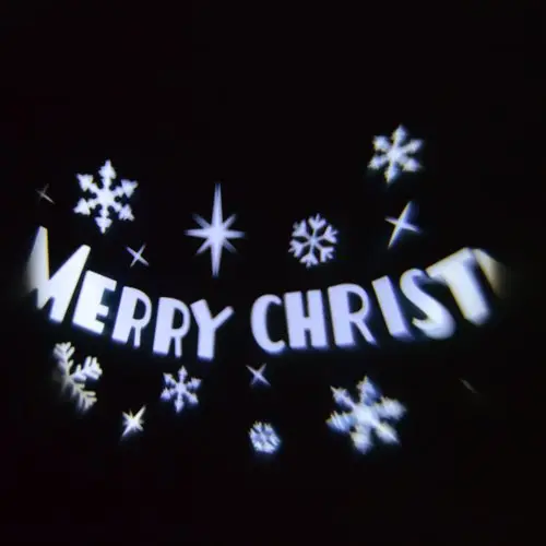 Proiettore LED Merry Christmas - Proiettore natalizio da esterno
