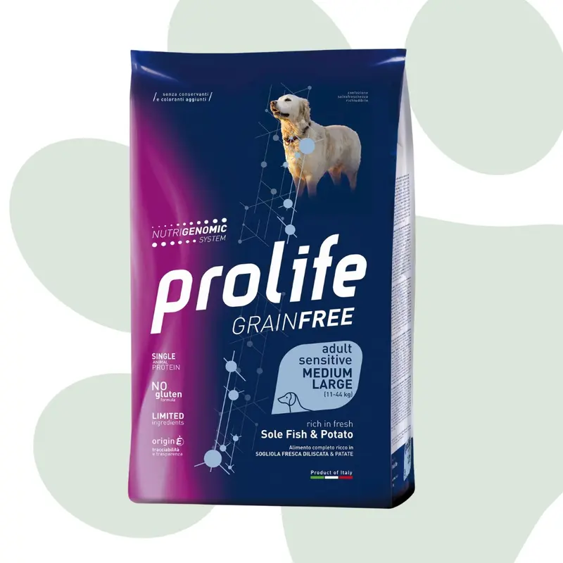 Prolife GrainFree Adult sogliola e patate 10kg - Cibo per cani