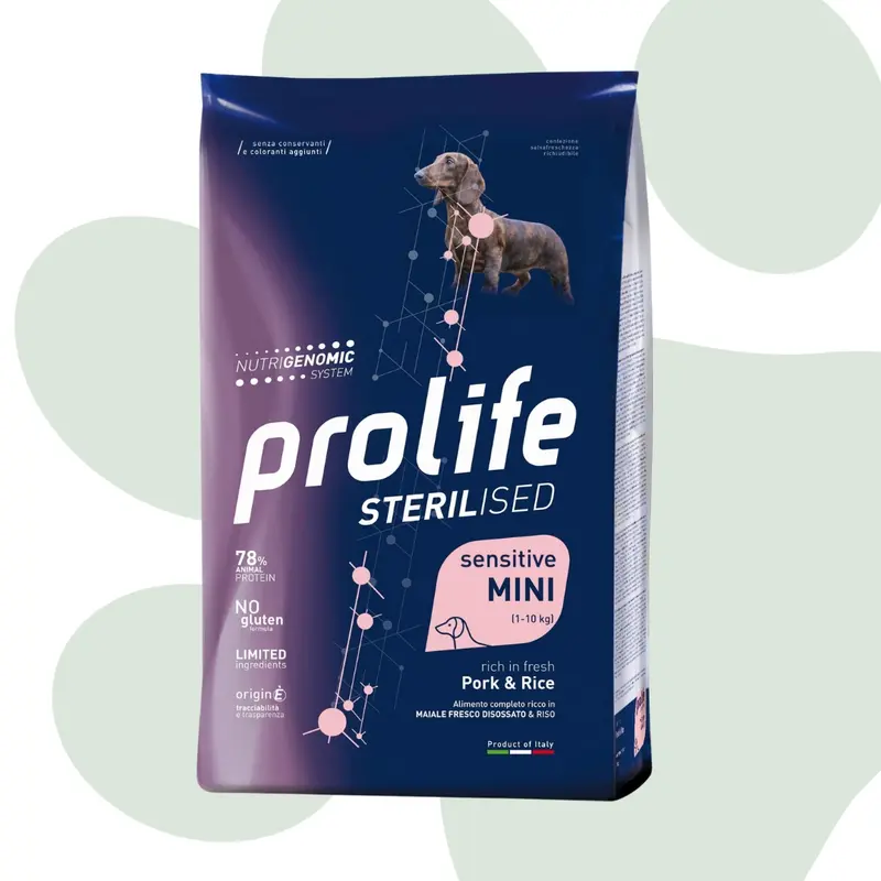 Prolife maiale e riso 600g - Cibo per cani