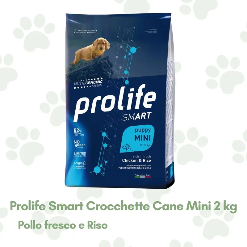 Prolife Puppy Mini Crocchette per Cuccioli Pollo/Riso 2kg