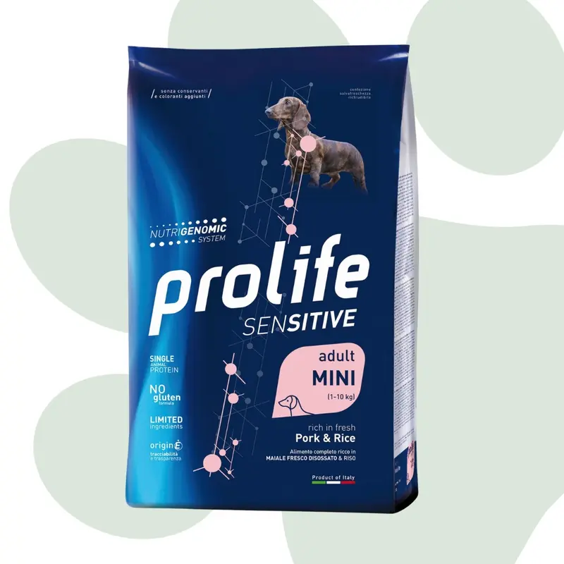 Prolife Sensitive Mini maiale e riso 2kg - Cibo per cani