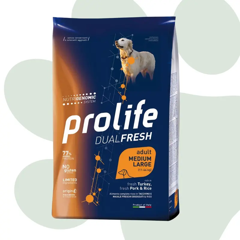 Prolife tacchino maiale e riso 2,5kg - Cibo per cani