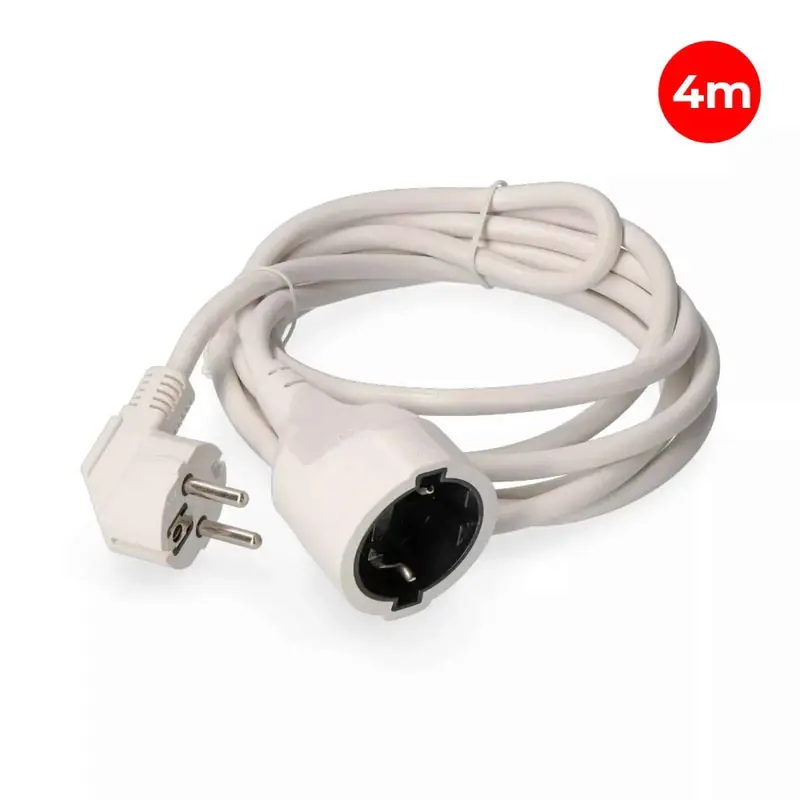 Prolongador con 1 Toma 2P+T 16A 250V 4m de Cable H05VV-F 3G1,5mm²