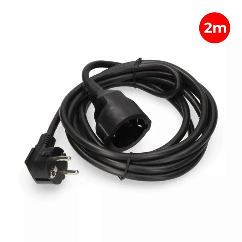 Prolongador de 1 Toma 2P+T 16A 250V 2m de Cable H05VV-F 3G1,5mm²