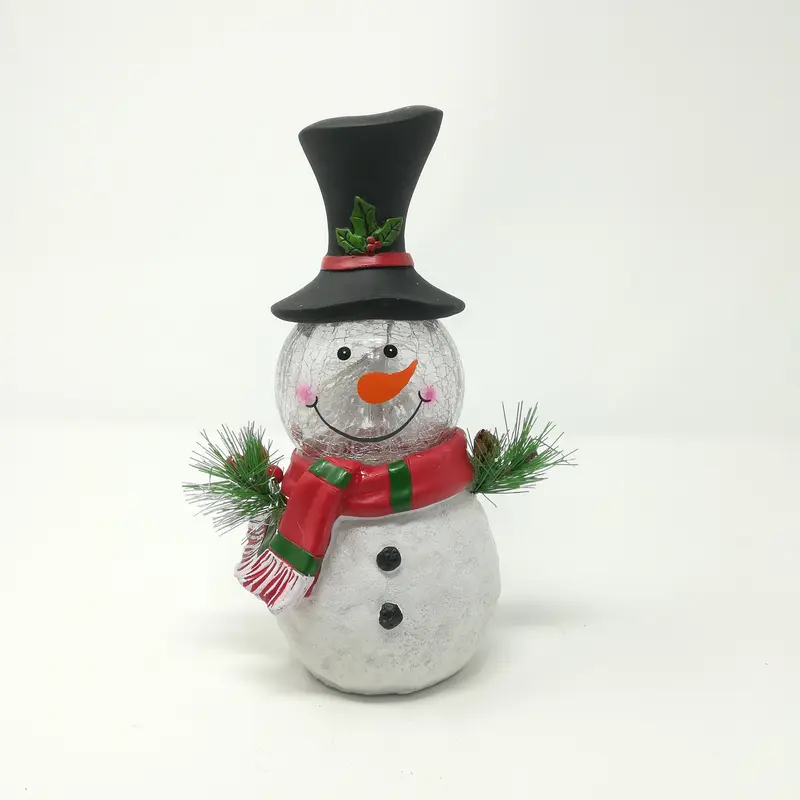 Pupazzo di Neve con LED 16X11X24CM