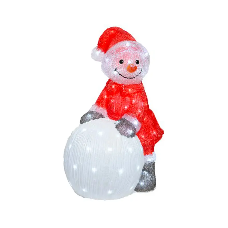 Pupazzo di Neve Natalizio - Pupazzo di neve luminoso da esterno