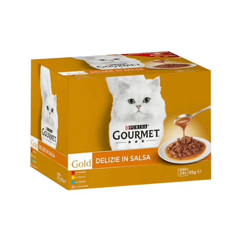 Purina Gourmet 24 bustine - Gourmet Gold delizie in salsa