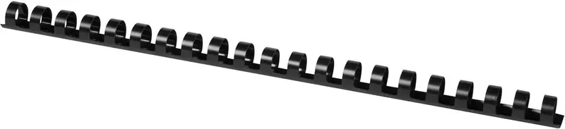 Q-connect bindrug 14mm 21 rings 100 stuks zwart
