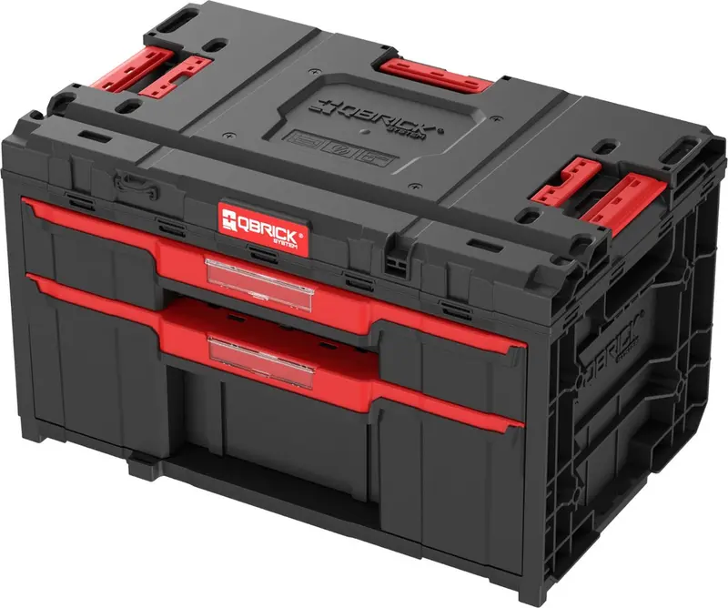 Qbrick system qbrick systeem one lade 2 plus gereedschapskoffer 2.0 modulaire gereedschapskoffer 587 x 380 x 340 mm 9 l 20 l